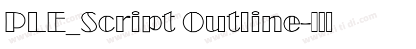 PLE_Script Outline字体转换
